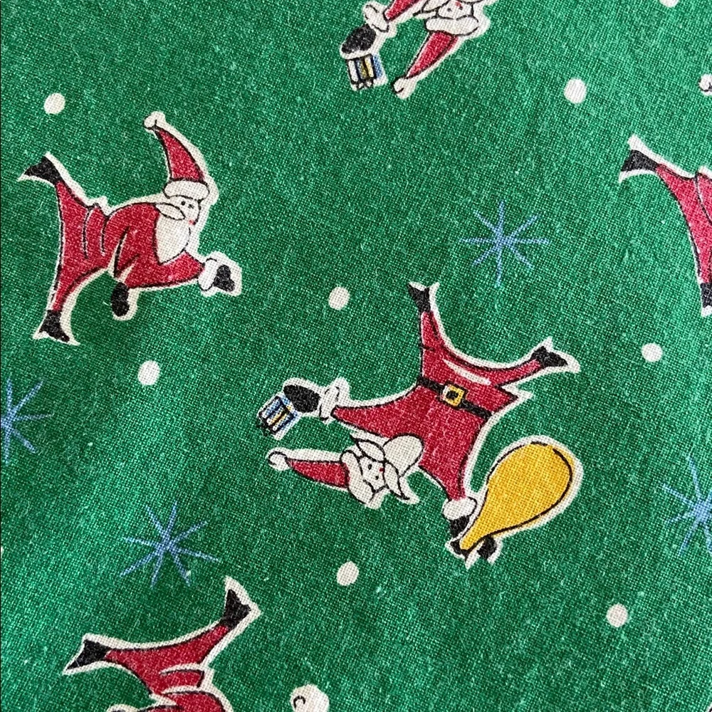 Vintage Cloth Christmas Napkins Set of 6
